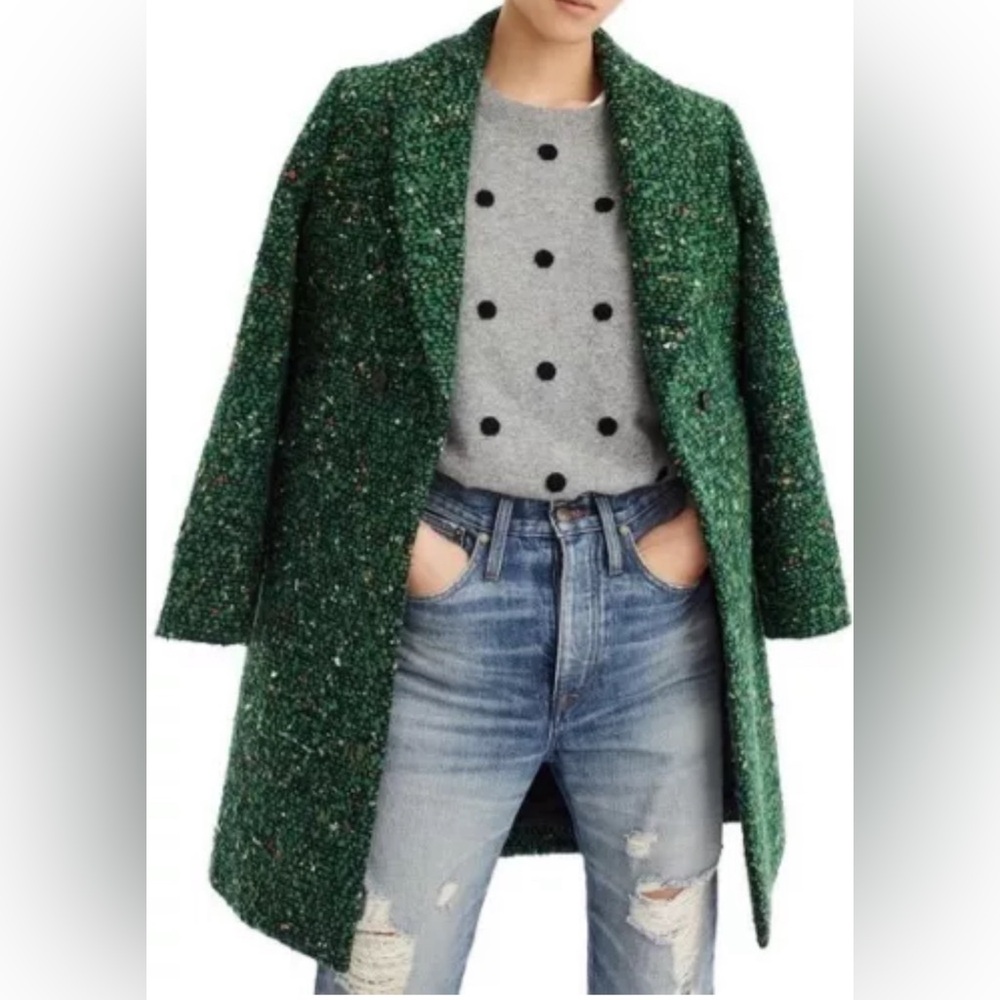 J. Crew Green Pea Coat